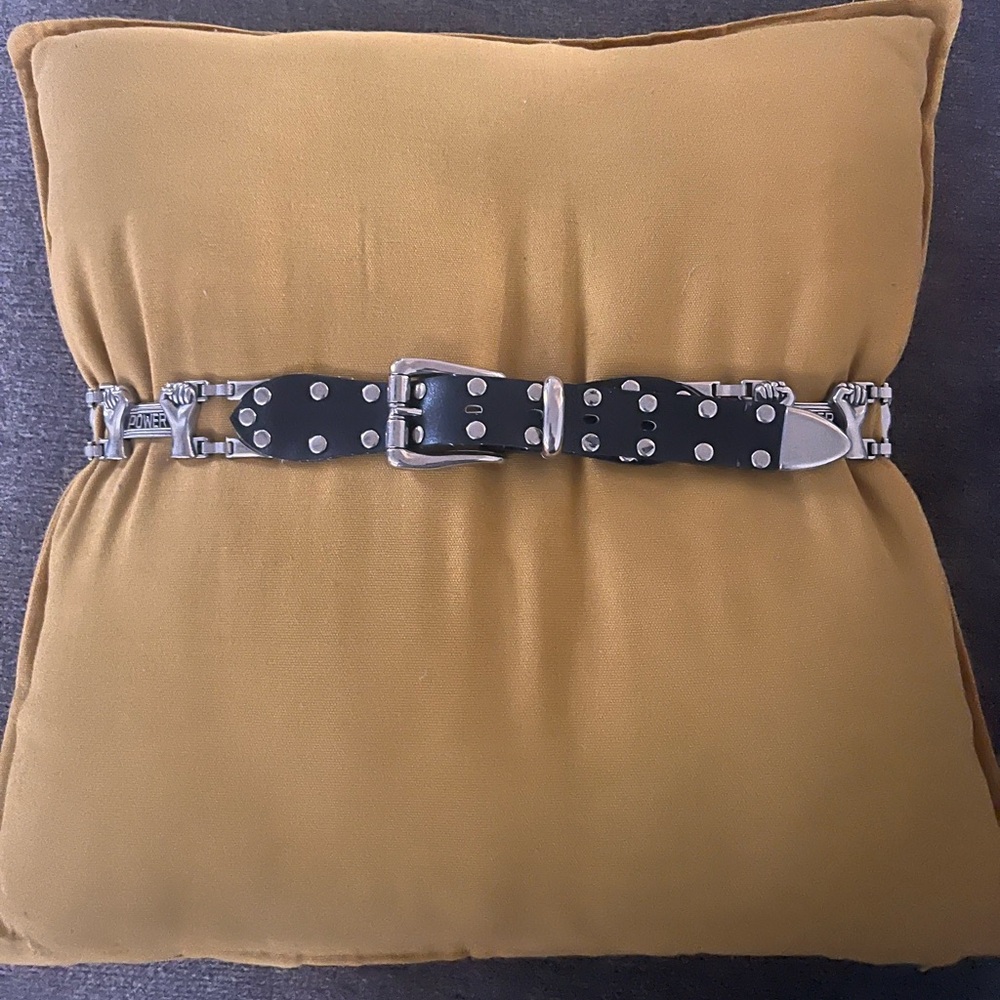 Metal belt power hands size L